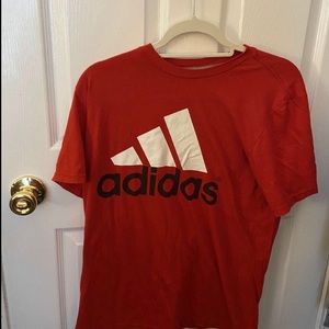 Red adidas t shirt